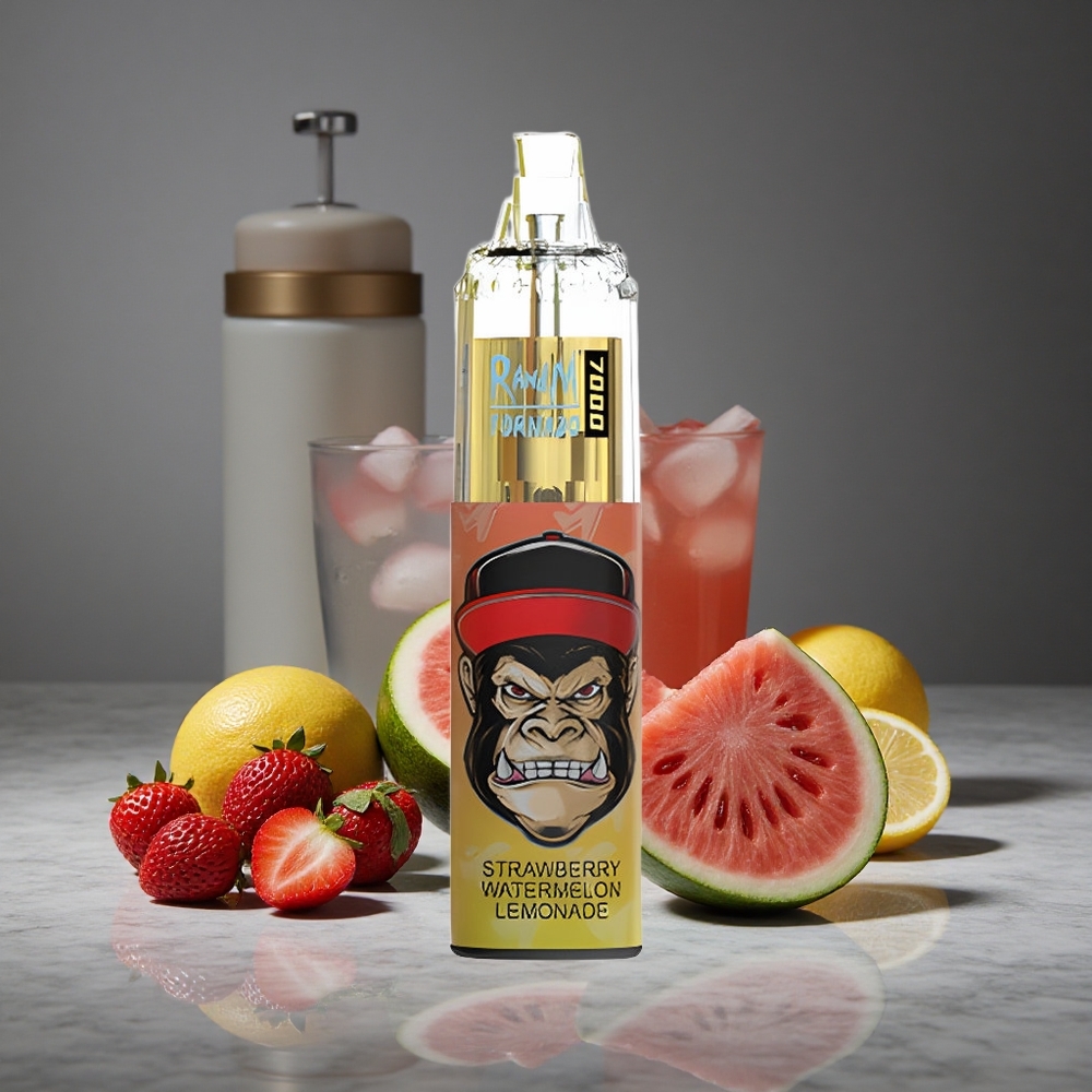 Zemenes Arbūzs Limonāde RandM Fumot Tornado 7000 Pūtas 14 ML E-šķidrums Gaiss-Regulējams