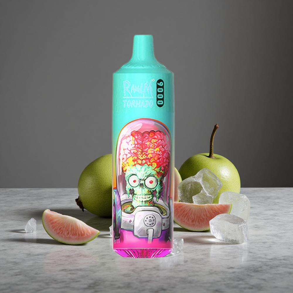 Guavass Leduss RandM Fumot Tornado 9000 Puffs 18 mL un 850 mAh Uzlādējams