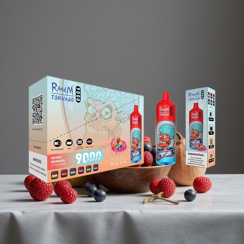 Jauktās Ogles RandM Tornado 9000 Puffs 850 mAh Uzlādējama