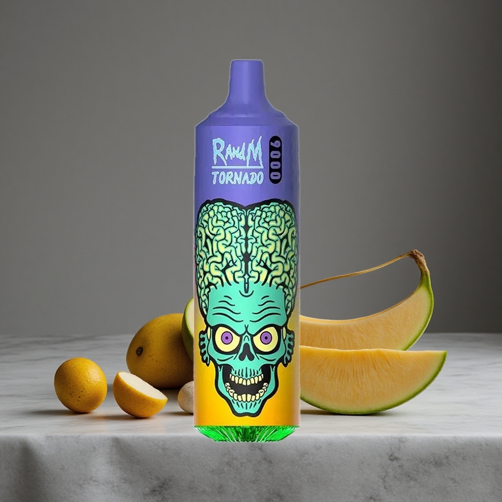 Manga RandM Fumot Tornado 9000 Puffs 18 mL un 850 mAh Uzlādējams