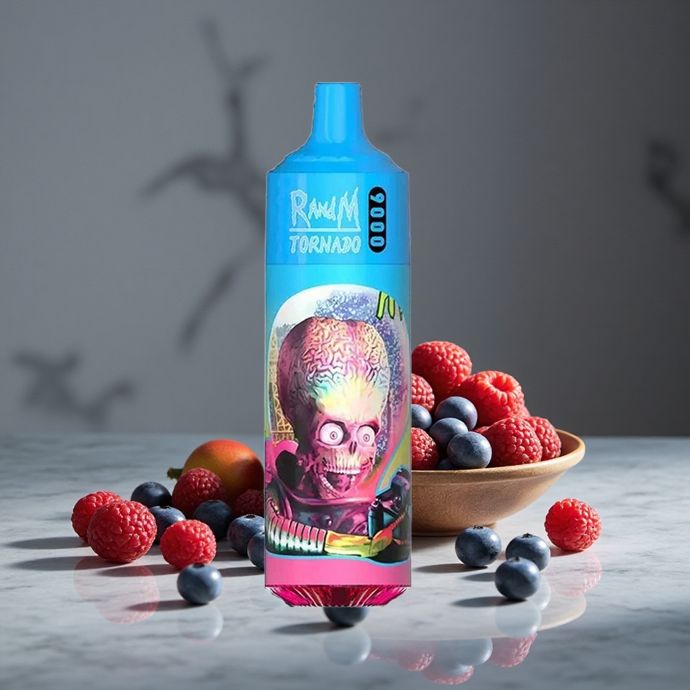 Zemeneņu Skābā Aveņu RandM Fumot Tornado 9000 Iemalks un RGB Displejs