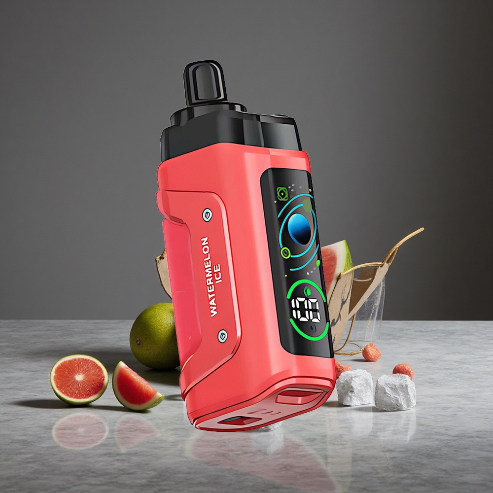 Arbūza Ledus Razz Bar Izmēšamais Veips 45000 Puffs ar 1,0 Ohm Sietspole