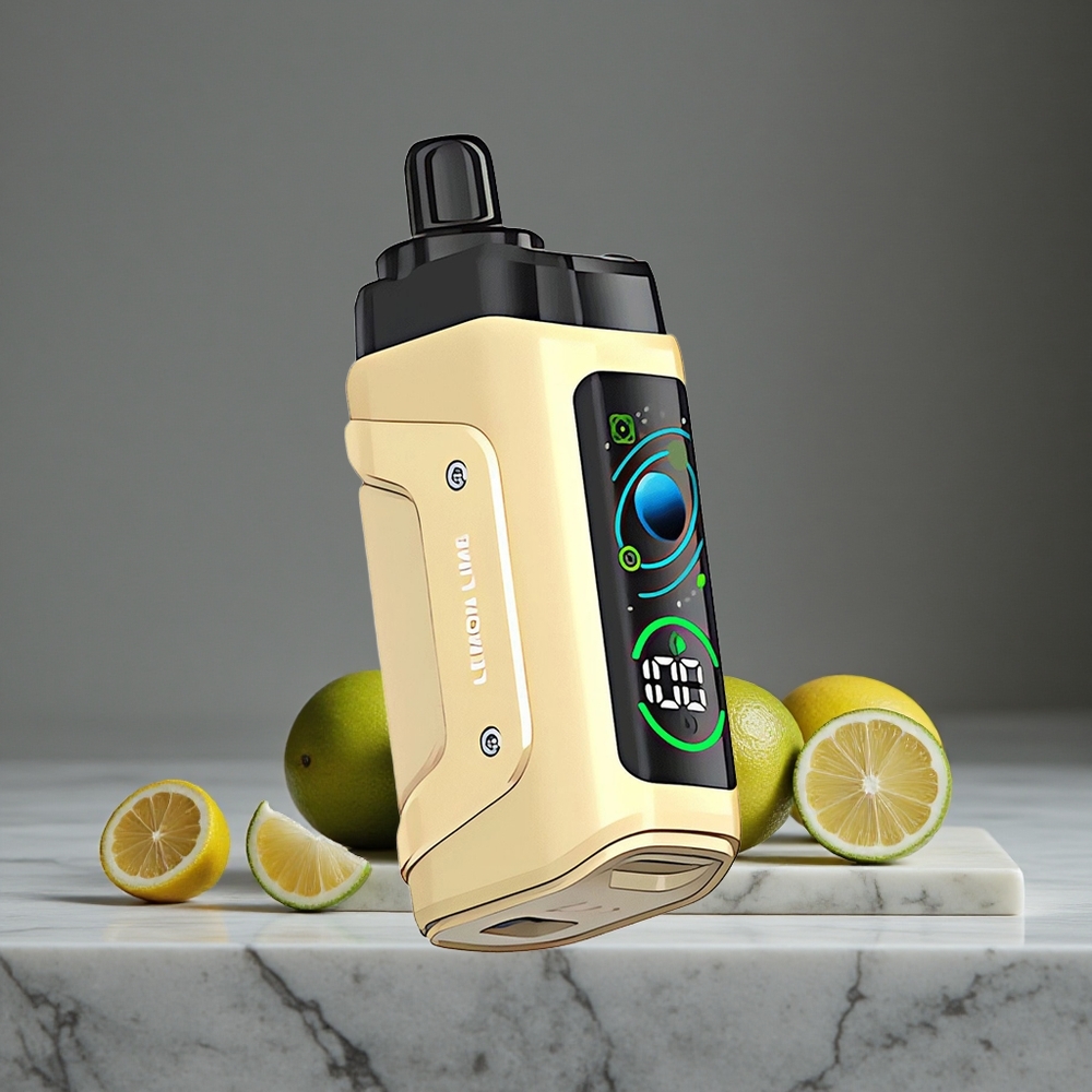 Citrons-Laime Razz Bar Vienreizlietojamais Vape 45000 Ievelkieni 1,0 Ohm Mesh Coil