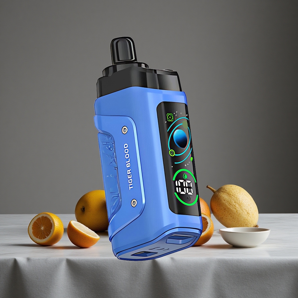 Tīģera Asinis Razz Bar Vienreizlietojamais Vape 45000 Puffs 1.0 Ohm Mesh Spole