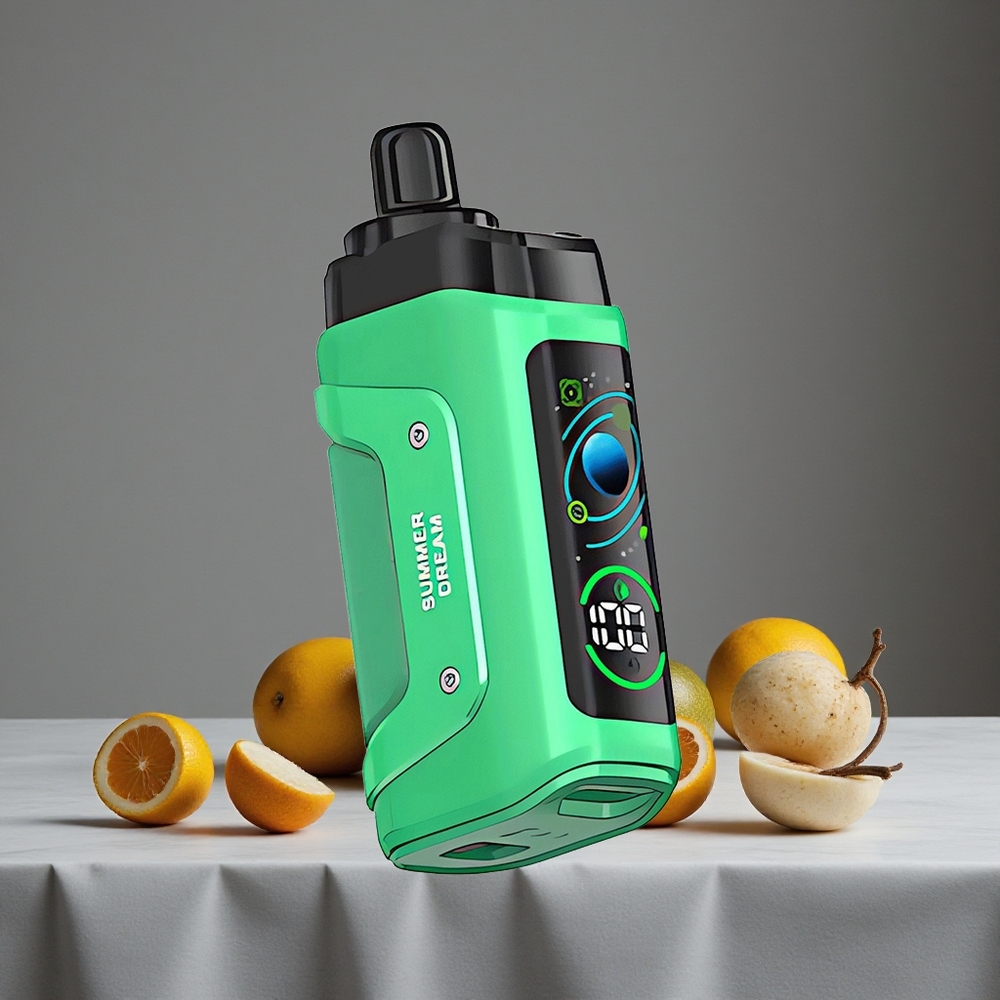 Vasaras Sapnis Kombinācija Razz Bar 45000 Puffs Vienreizlietojamais Vape 1.0 Ohm Mesh Spole