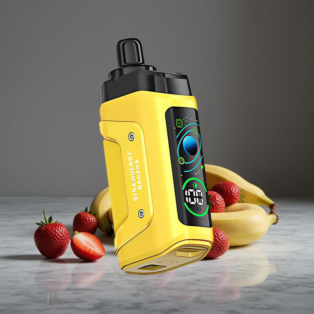 Zemeņu-Banānu Razz Bar Vienreizlietojamais Vape 45000 Puffs 20 mg/ml Nikotīna Stiprums