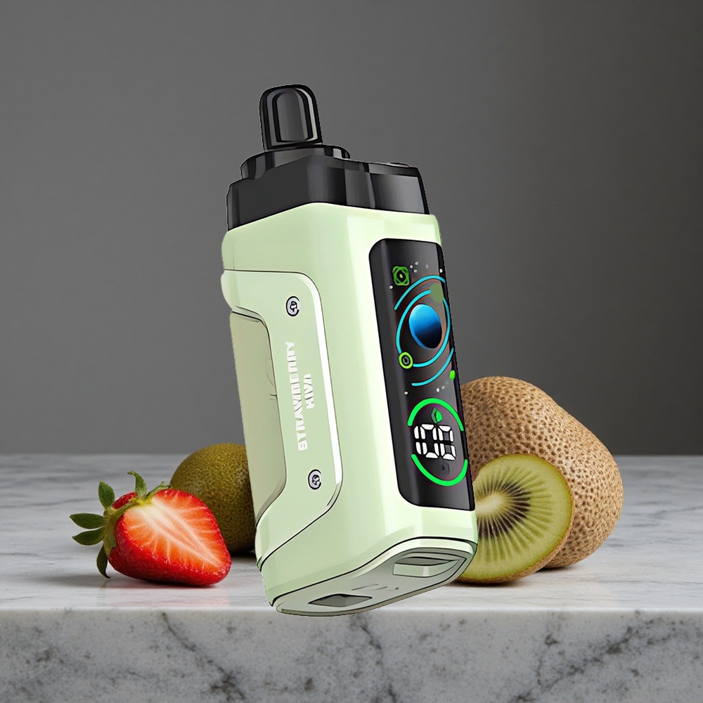 Zemeņu Kivi Razz Bar Vienreizlietojamais Vape 45000 Pūksti 1.0 Ohm Mesh Spole