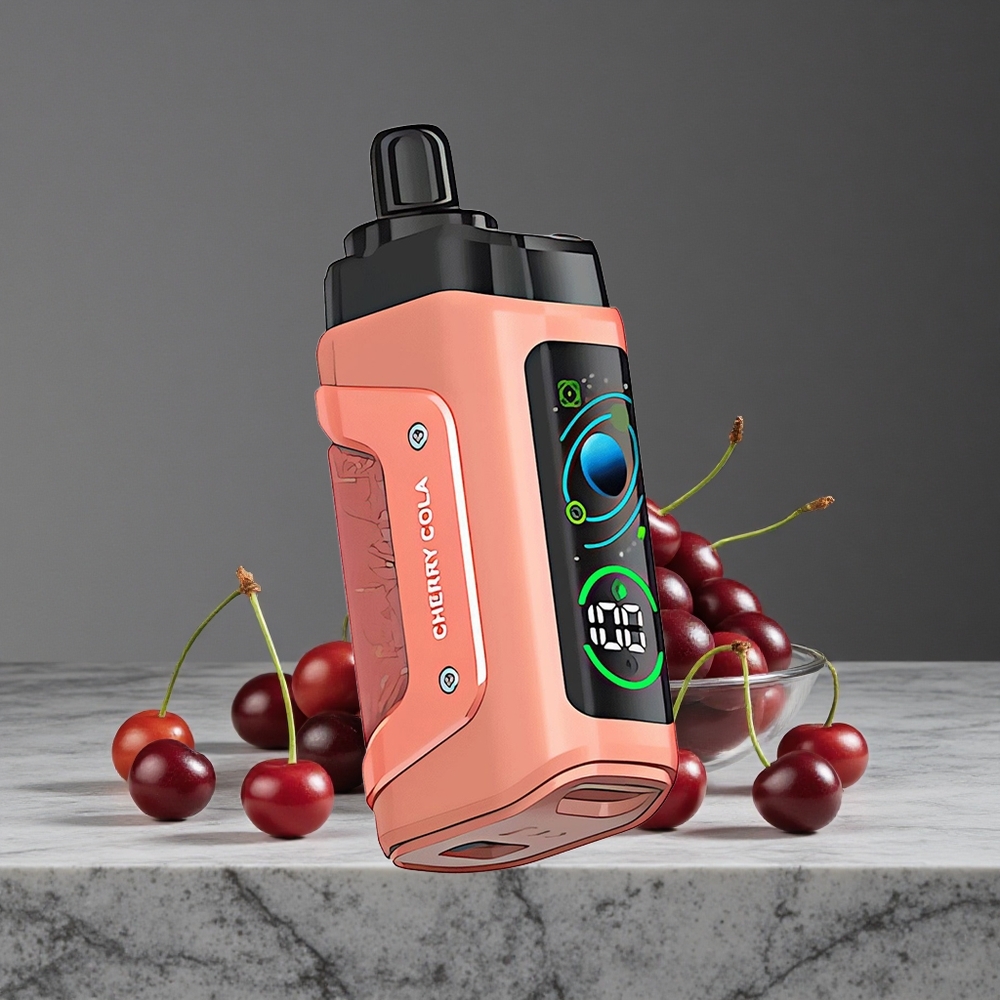 Ķiršu Kola Razz Bar Vienreizlietojamais Vape 45000 Puffs 1.0 Ohm Tīkla Spole