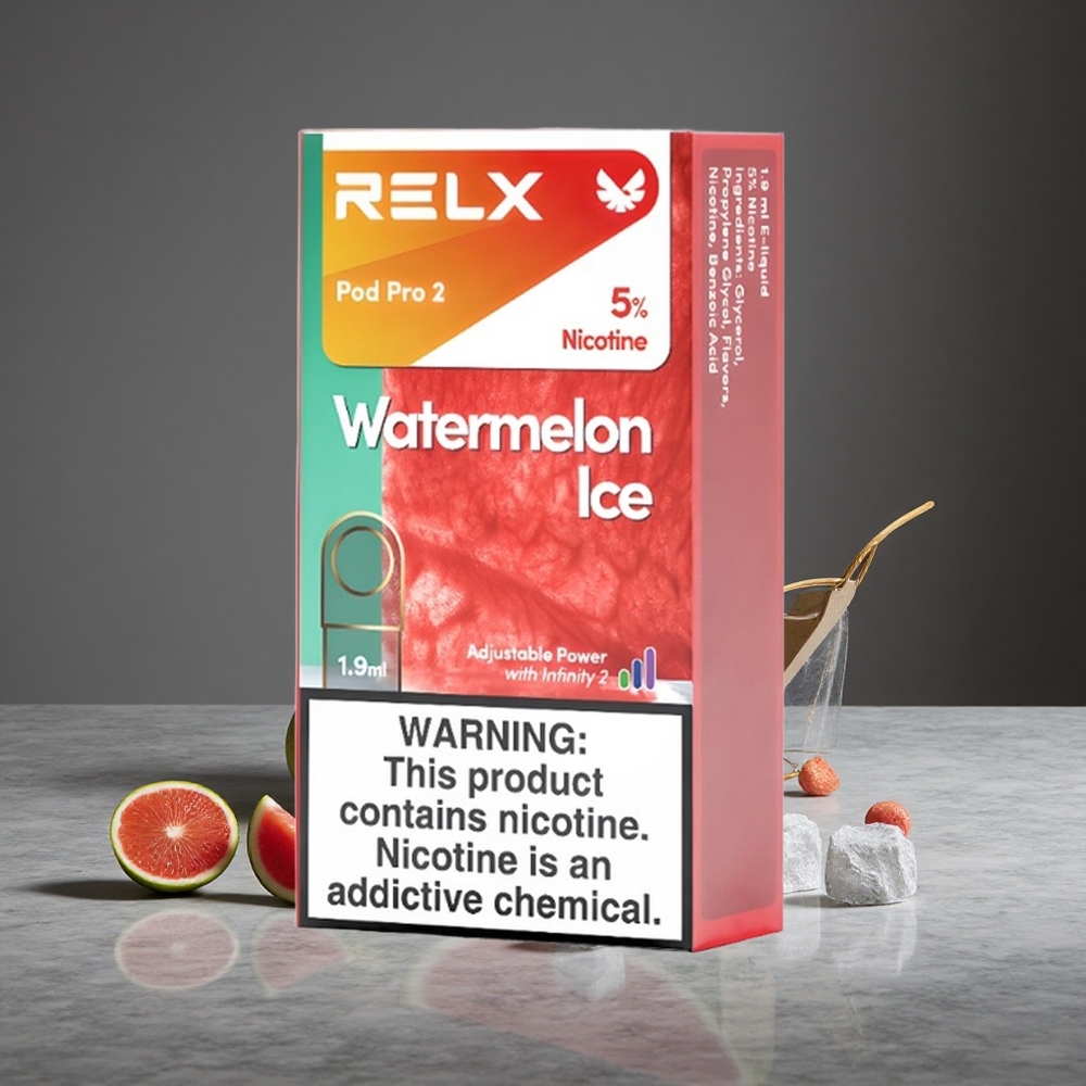 Arbūza Ledus RELX Pod Pro 2 600 Pūkšķi 5% Nikotīna 1.9ml