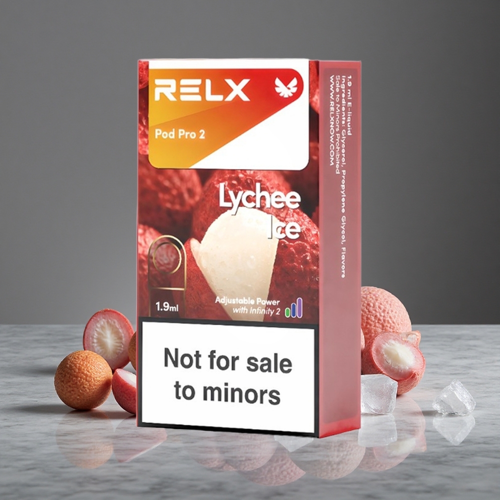 Liči Ledus RELX Pod Pro 2 600 piepildījumi 1,9ml 0% nikotīna