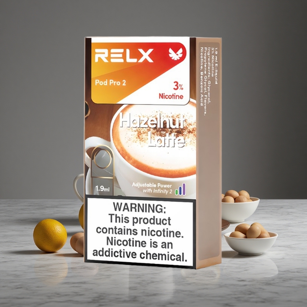 Riekstu Kafija RELX Pod Pro 2 600 Piepildījumi 3% Nikotīna 1.9ml Tilpums