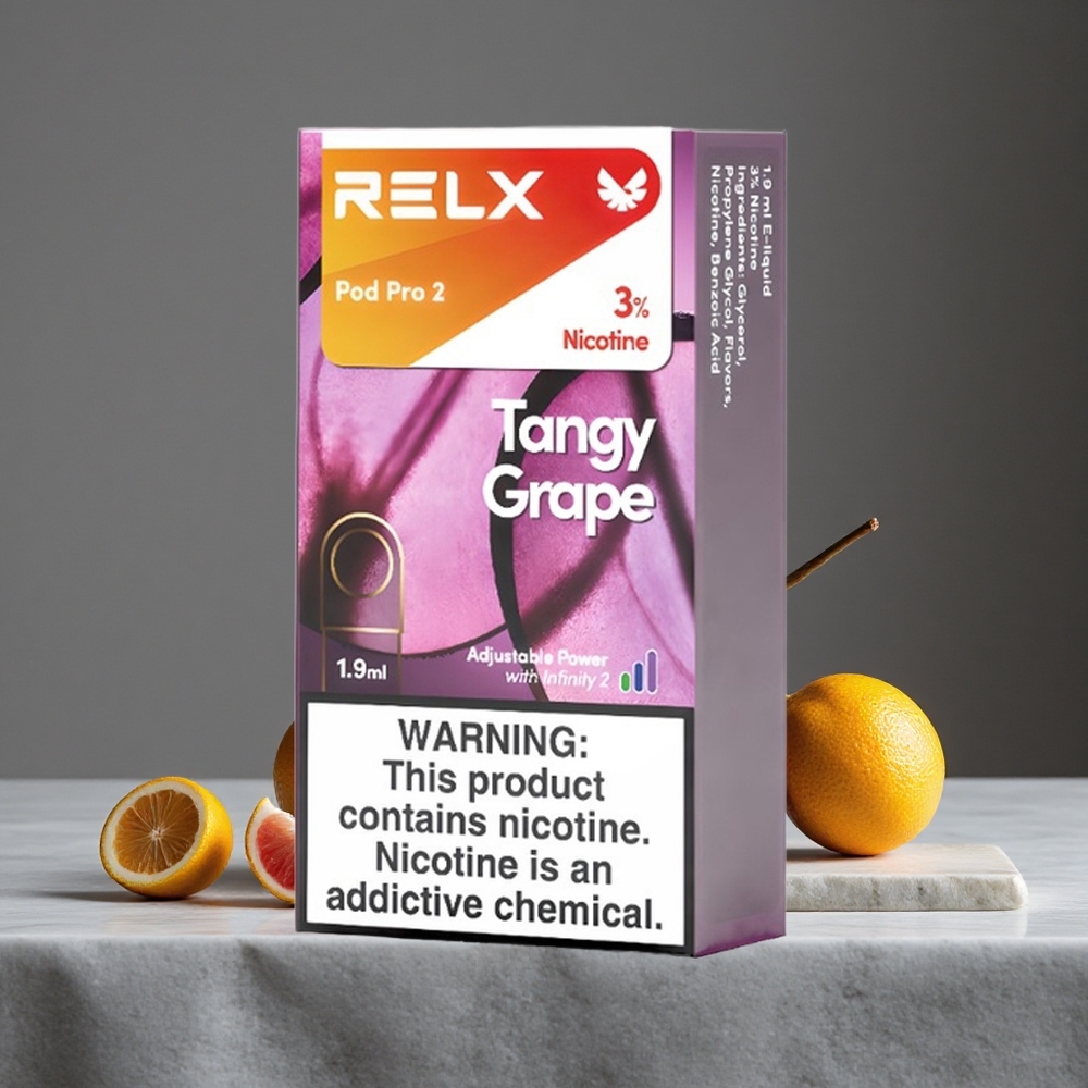 Skābais Vīnoga RELX Pod Pro 2 600 Puffs 3% Nikotīns 1.9ml Ietilpība