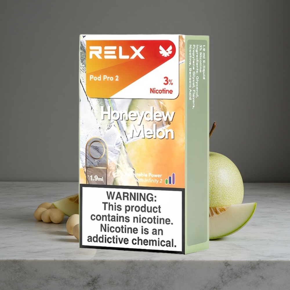 Smalkaugļu Melone Relx Pod Pro 2 600 Puffs 3% Nikotīna 1.9ml Tilpums